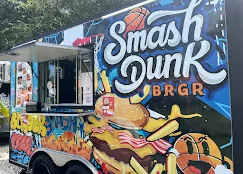Smash Dunk Burger truck at The Backyard